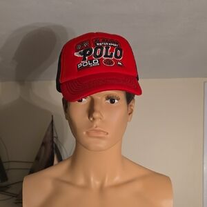 Polo by Ralph Lauren Red and Black Hat